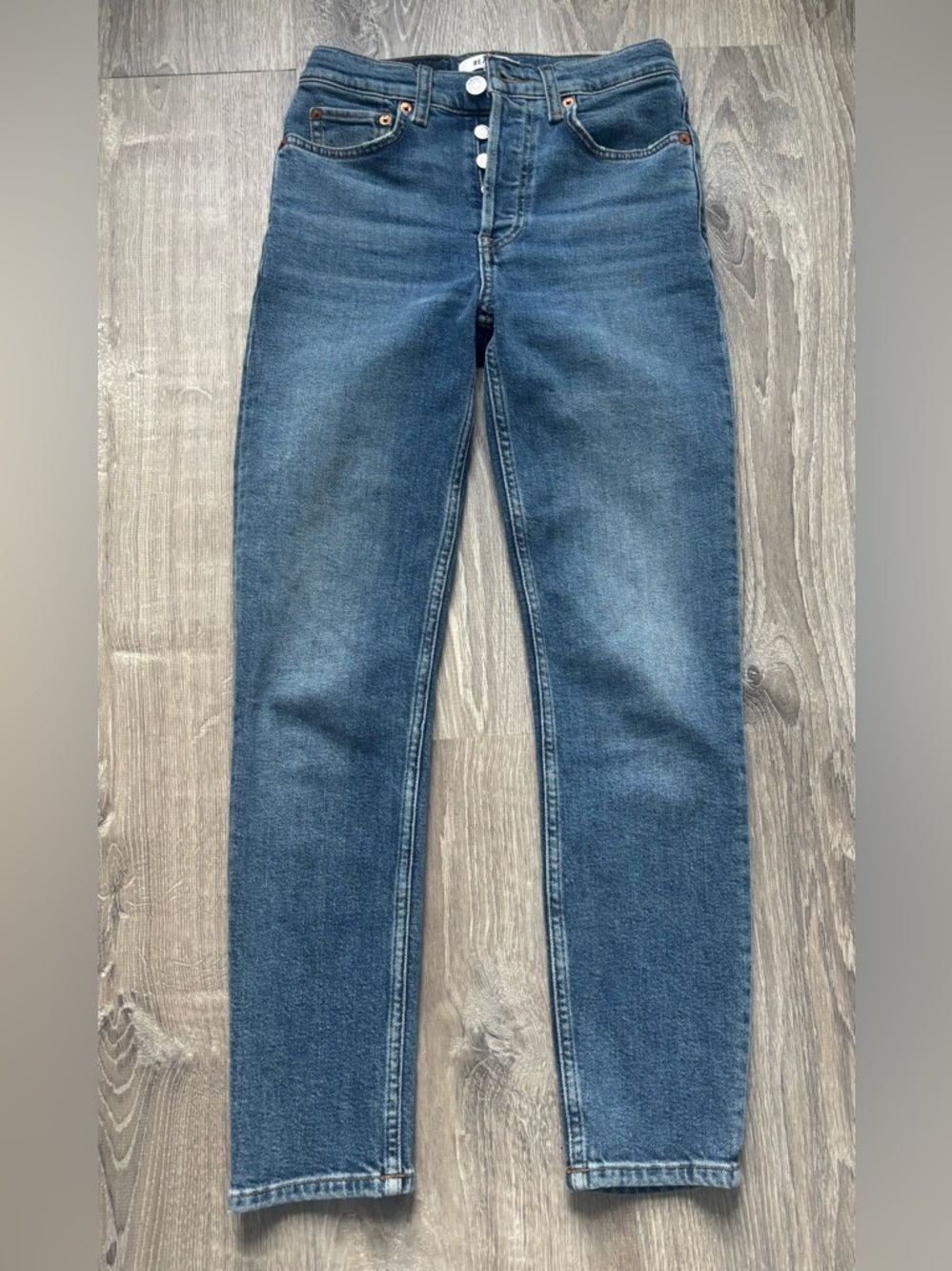 Re/Done 90’s High-Rise Ankle Crop Jeans size 23